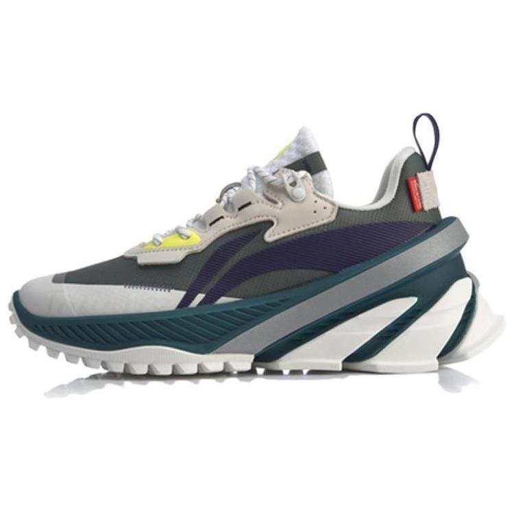 Li-Ning Li Ning Trendy Non slip Lightweight Low top Running Shoes Men's Brown Purple Green