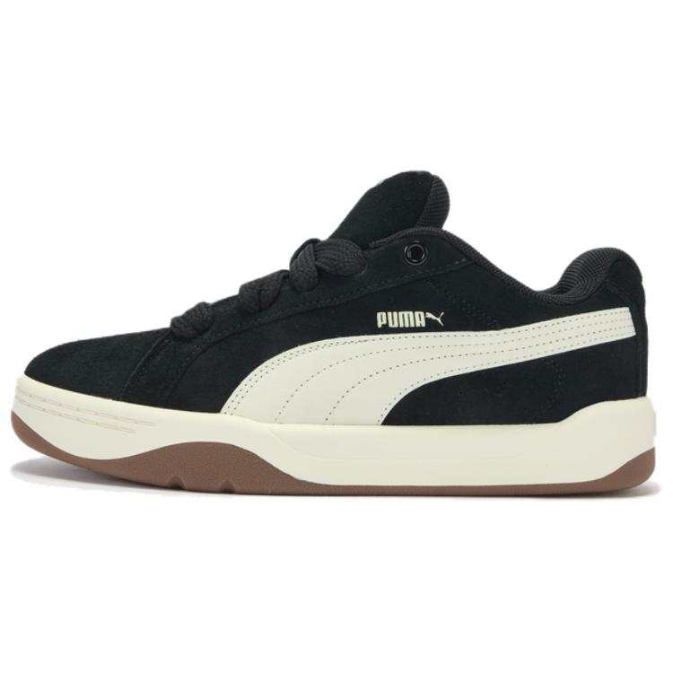 PUMA Park Lifestyle Leather Low top Skateboard Shoes Unisex Black White