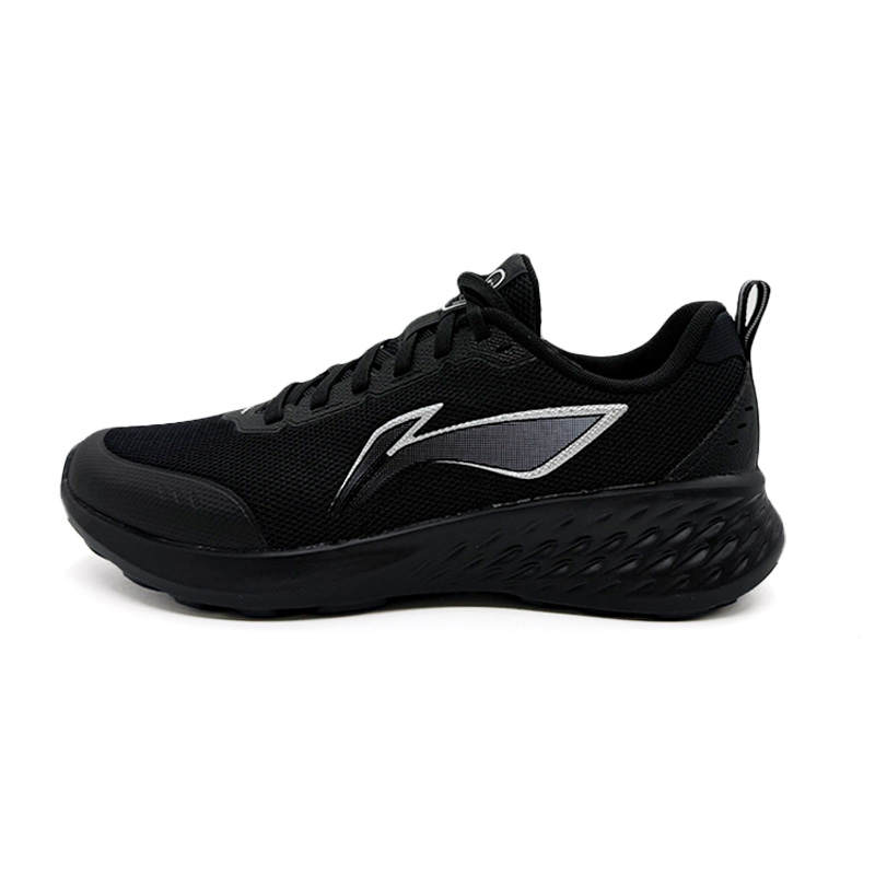 Li-Ning Li Ning Cushioning Lightweight Low top Casual Running Shoes Men's Black