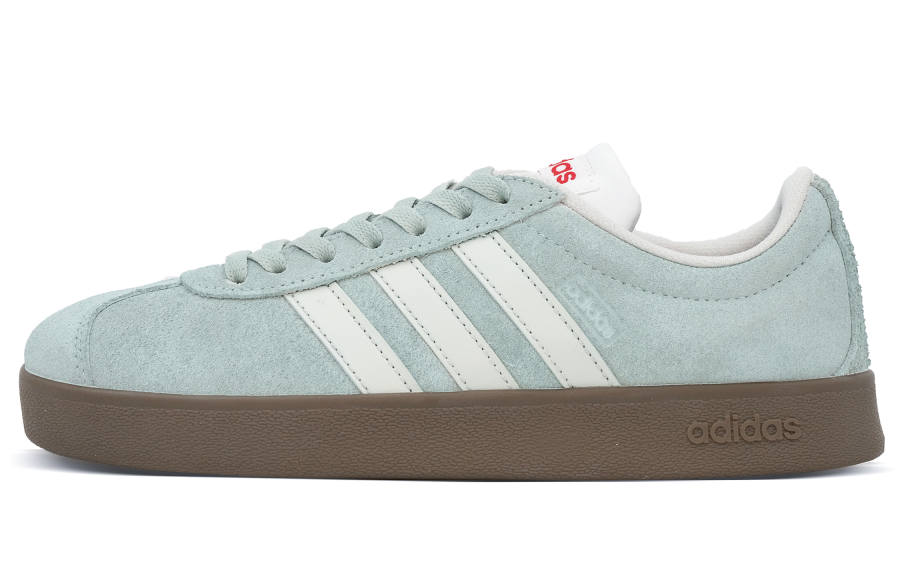 Adidas Adidas VL COURT 2.0 Synthetic Leather, Split Cow Leather Low top Skateboard Shoes Unisex Light Cyan