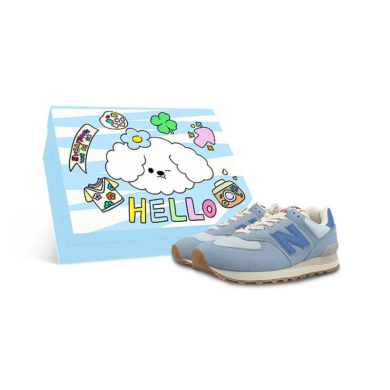 New Balance New Balance NB 574 Abrasion Resistant Low top Running Shoes Women's Blue