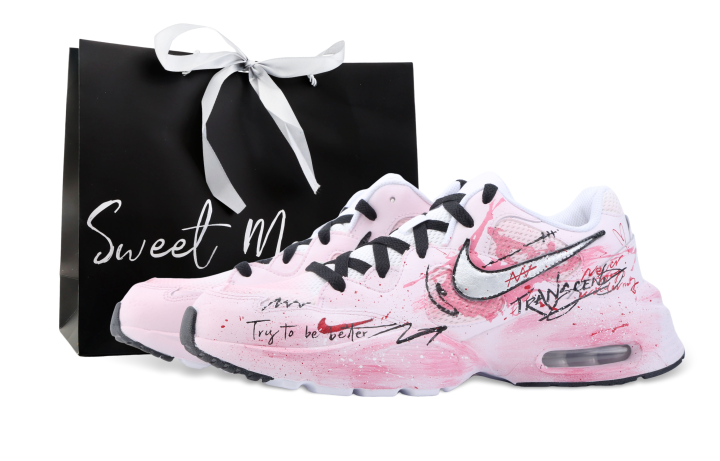 Nike Nike Air Max Fusion Abrasion Resistant Breathable Abrasion Resistant Breathable Low top Running Shoes Unisex Black Pink