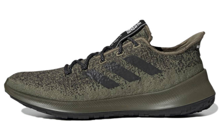 Adidas Adidas SenseBounce+ Slip Resistant And Breathable Low top Running Shoes Men's Army Green