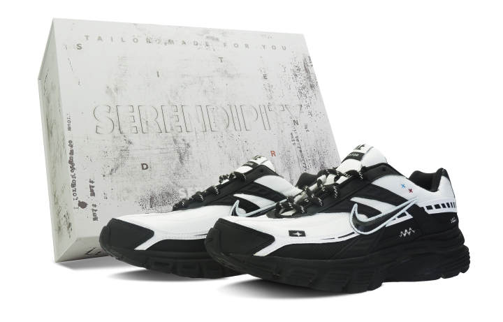 Nike Nike Initiator Cushioning Slip Resistant Abrasion Resistant Low top Running Shoes Men's Black White