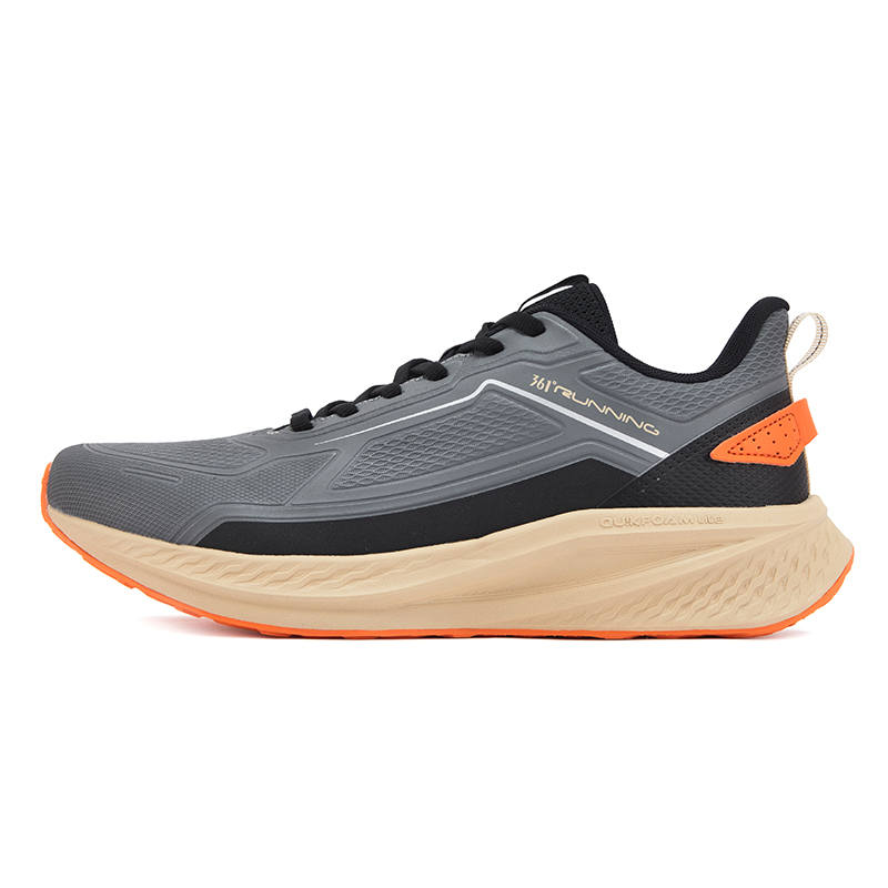 361° Slip Resistant Abrasion Resistant Low top Casual Running Shoes Men's Gray