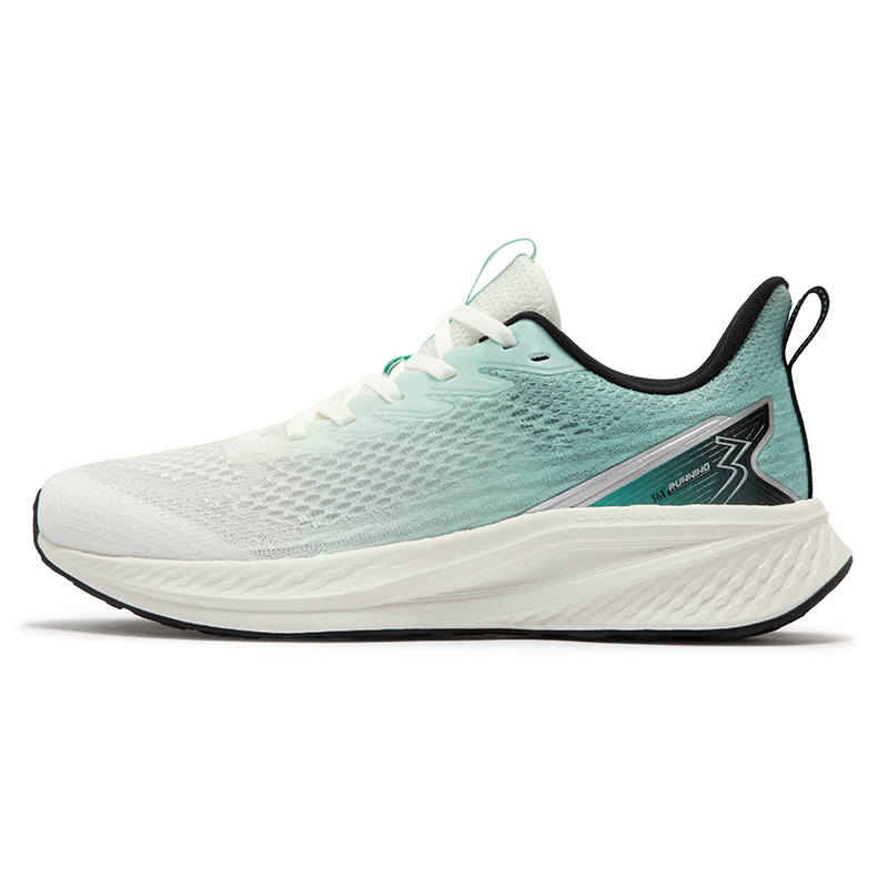 361° Cushioning Slip Resistant Abrasion Resistant Breathable Low top Running Shoes Men's White Green