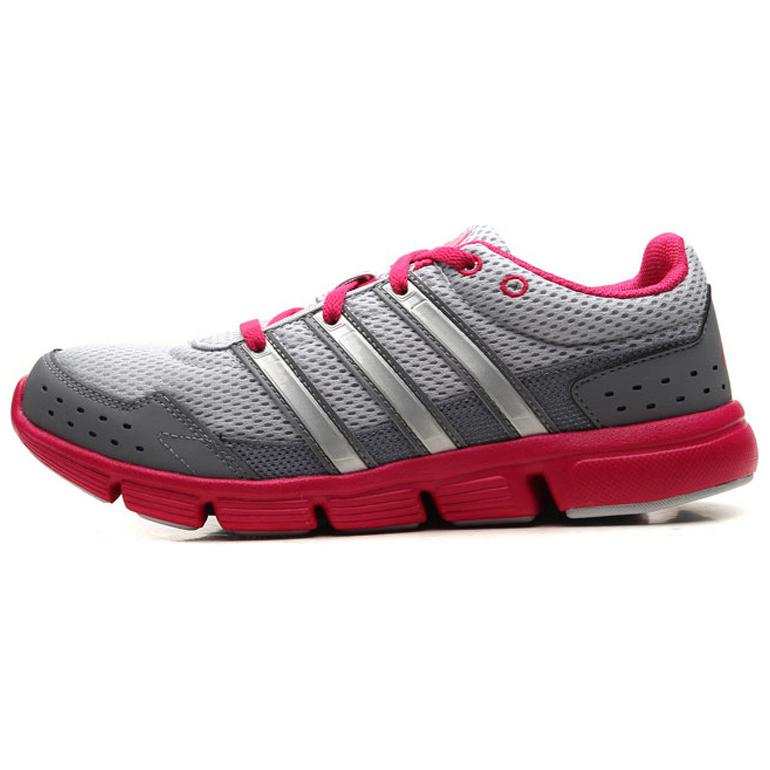 Adidas Adidas Breeze Slip Resistant Abrasion Resistant Low top Running Shoes Women's Gray Pink