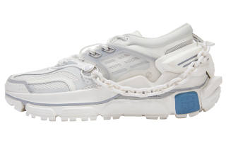 LNG Li Ning X LNG Chunky Sneakers Men's Low Top Champagne White/Light Lime