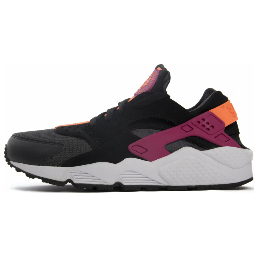Nike Nike Air Huarache Slip Resistant Abrasion Resistant Low top Running Shoes Men's Black Pink