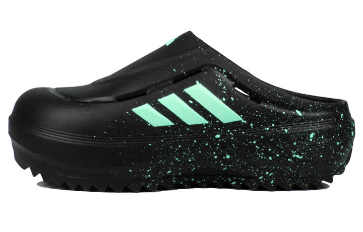 Adidas Adidas OZWAVE CLOG Abrasion Resistant Closed Toe Slippers Unisex Black Green