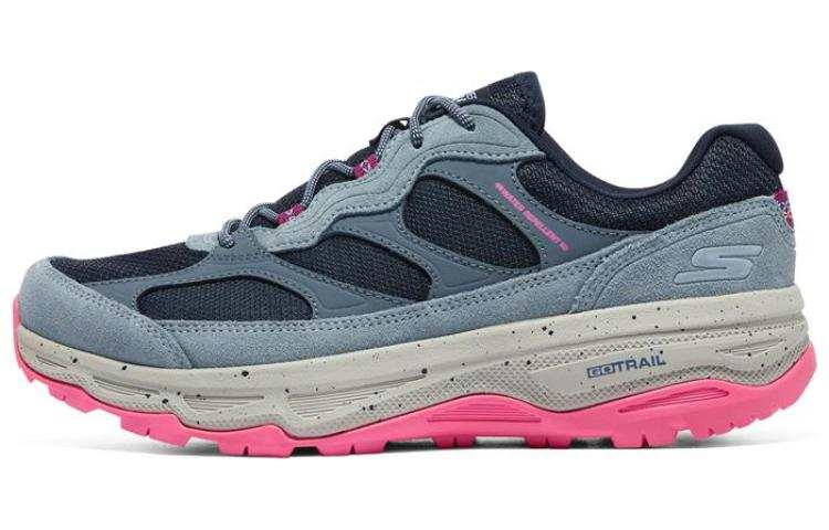 Skechers Mesh, Leather Low top Running Shoes Women's Blue Pink