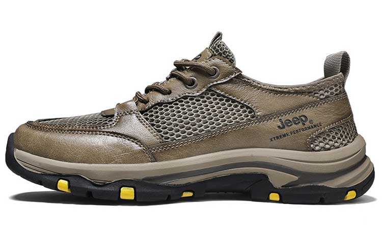 Jeep Outdoor Shoes Men's Low Top Khaki