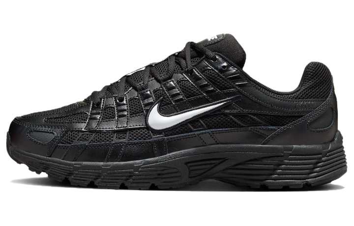 Nike Nike P 6000 Comfortable Leather Low top Casual Running Shoes Men's Black