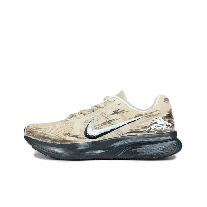Nike Nike Fabric Abrasion Resistant Slip Resistant Low top Rubber Casual Training Running Shoes Men's Brown