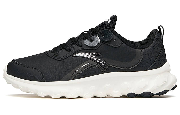 Anta Running Collection Lightweight Breathable Lightweight And Breathable Low top Running Shoes Women's Black Silver