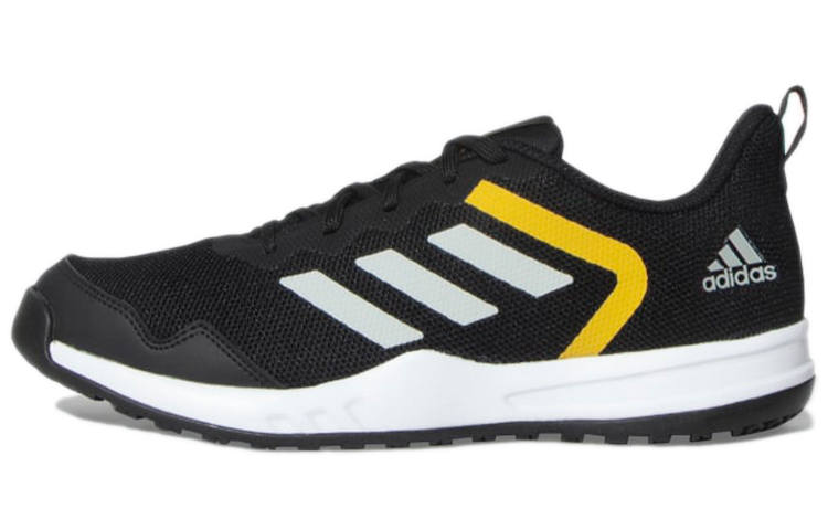 Adidas Adidas Adicaz Wear resistant, Non slip And Breathable Low top Running Shoes Men's Black White Yellow