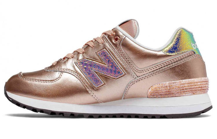 New Balance New Balance 574 Series Glitter Punk RoseGold Women's