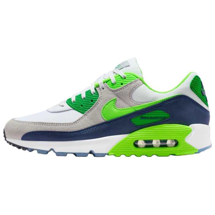 Nike NFL x Nike Air Max 90 Casual Running Shoes Men's White Green Blue