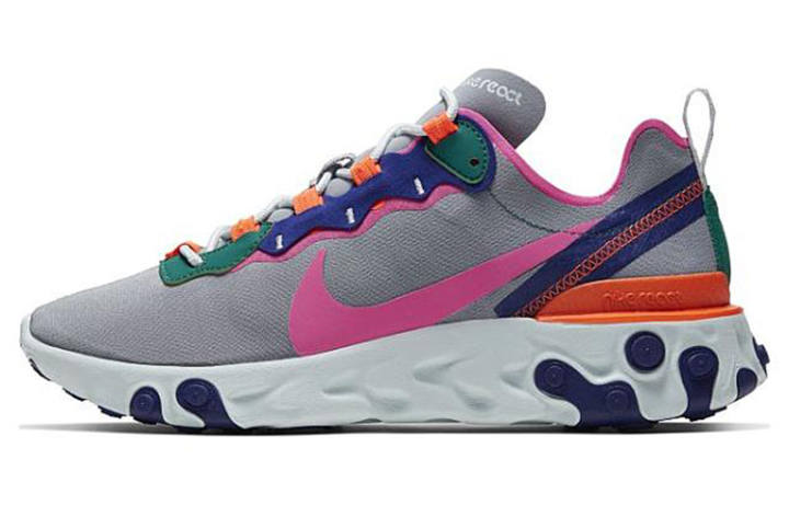 Nike Nike React Element 55 Wolf Grey Multi Color Women's