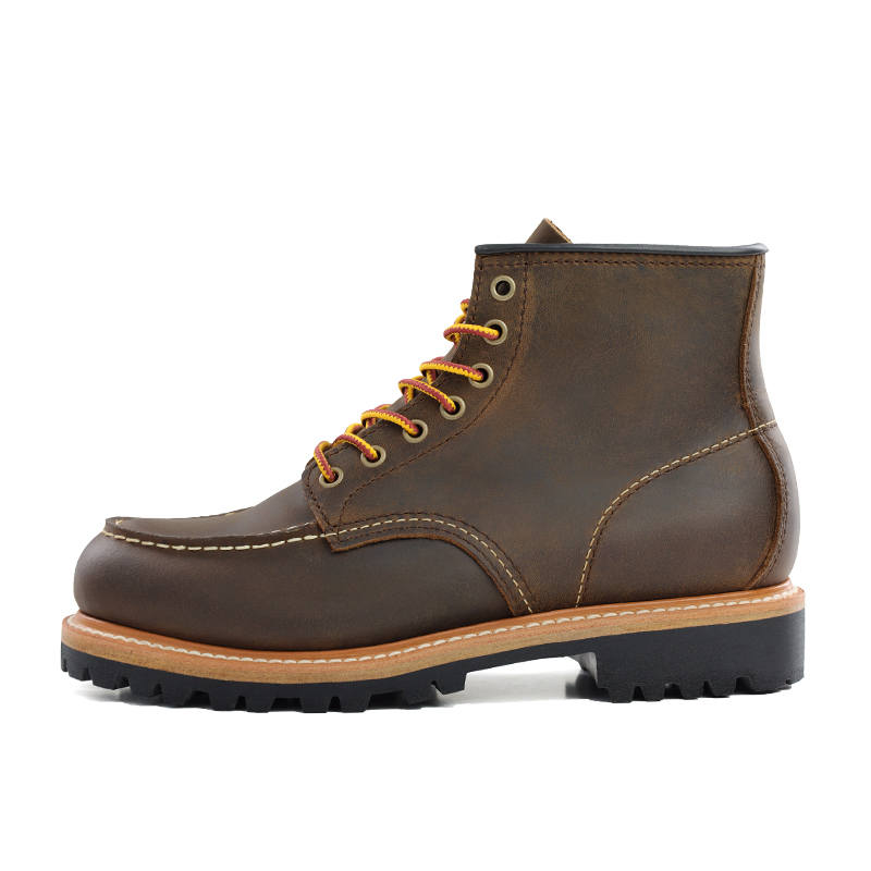 ROCKEY BAND Top Grain Cow Leather Cushioning Abrasion Resistant Breathable Height Increasing Outdoor Shoes Men's