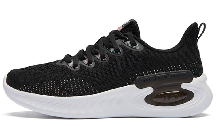 361° Cushioning Slip Resistant Breathable Lightweight Low top Running Shoes Women's Black Red