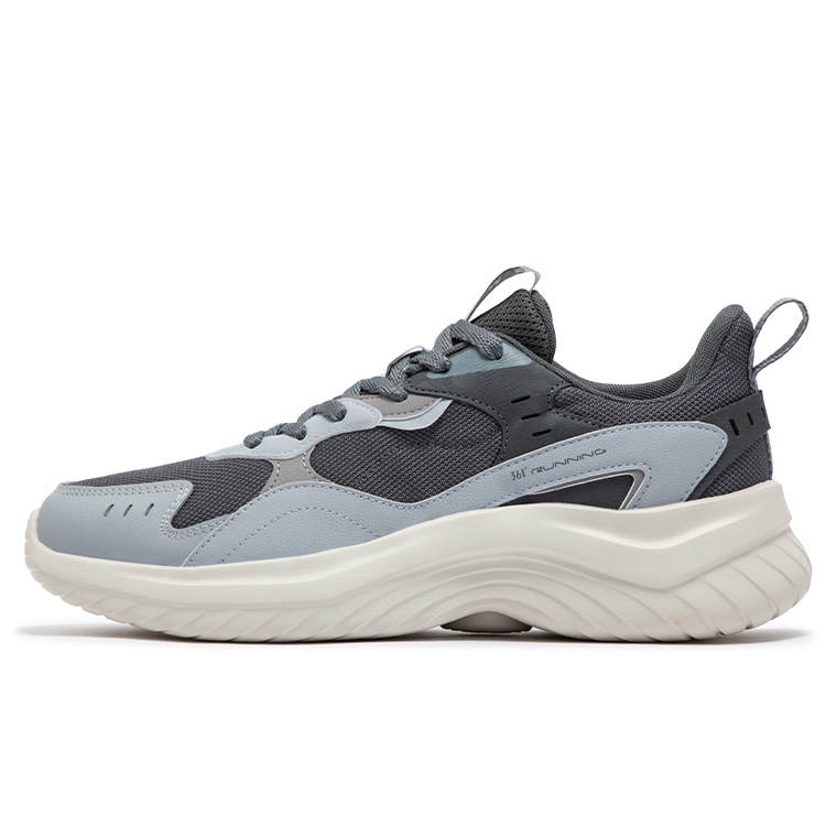361° Slip Resistant Abrasion Resistant Low top Casual Running Shoes Men's Cool Mist Gray