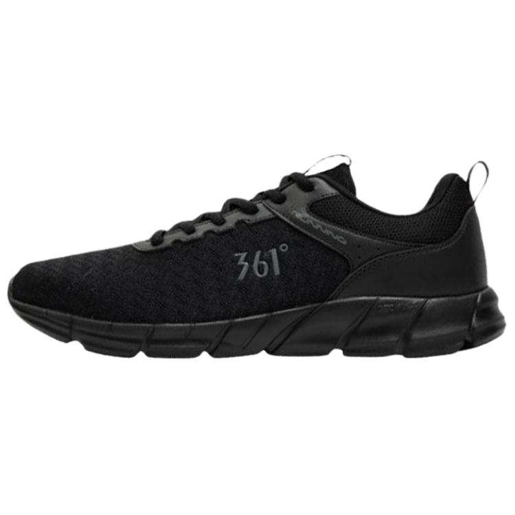 361° Slip Resistant Abrasion Resistant Low top Casual Running Shoes Men's Obsidian Black