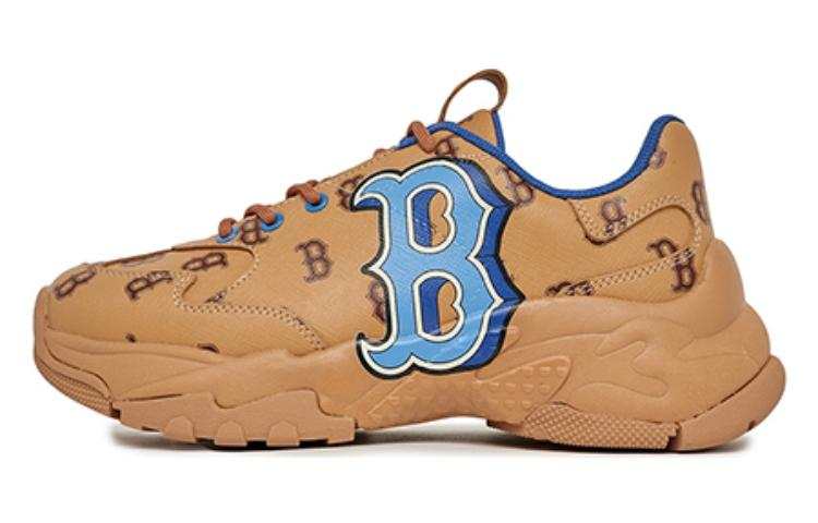 MLB Big Ball Chunky Sneakers Unisex Low Top Brown/Blue