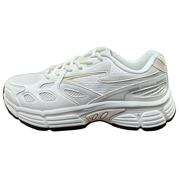 Erke Comfortable Breathable Lightweight Low top Platform Running Shoes Women's White