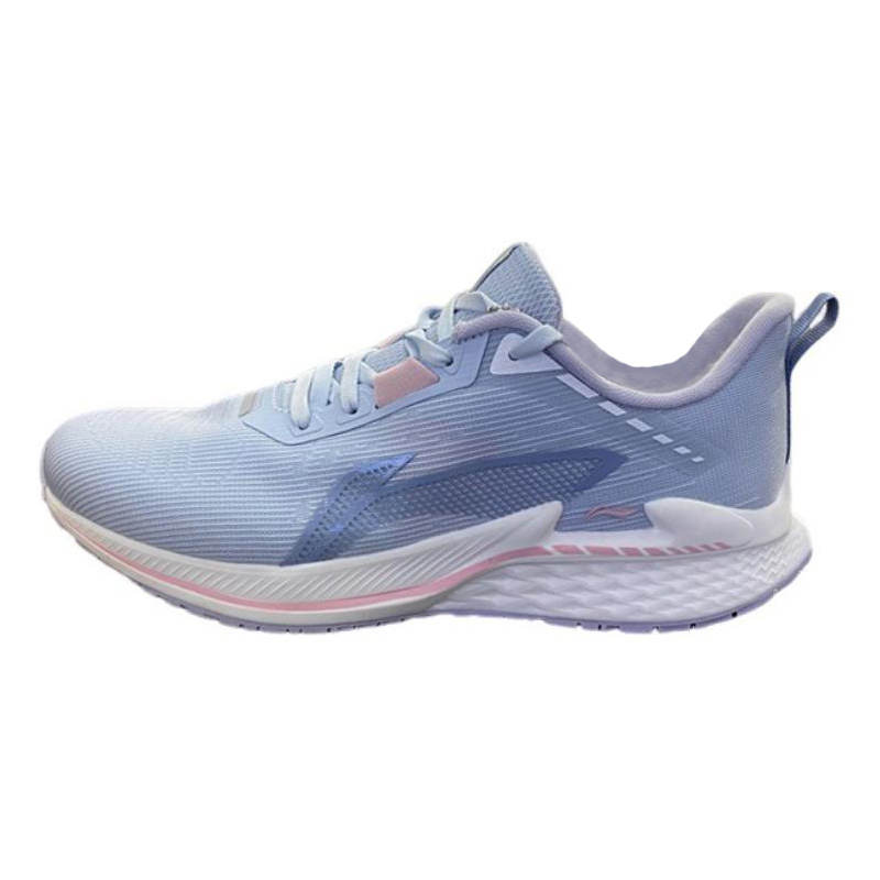 Li-Ning Li Ning Slip Resistant Abrasion Resistant Low top Casual Running Shoes Women's Blue Gray