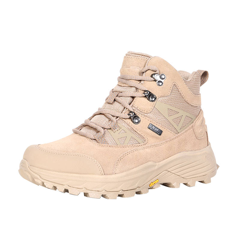 SCALER EVENT Black Tech Water-Resistant Trekking Shoes Tech Slip-Resistant Outsole High-Top Hiking Shoes Women's