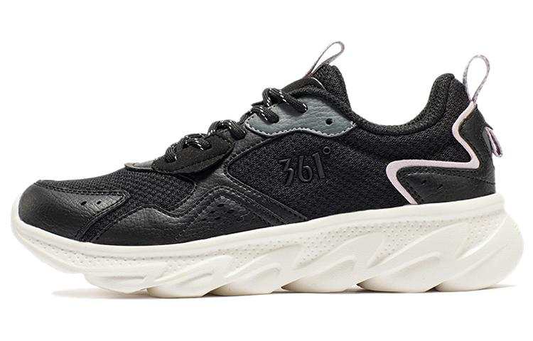 361° Breathable Mesh Low top Running Shoes Women's Black Purple