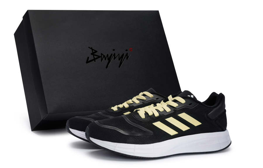 Adidas Adidas DURAMO LITE 2.0 Slip Resistant Abrasion Resistant Low top Running Shoes Women's Black Rice Yellow