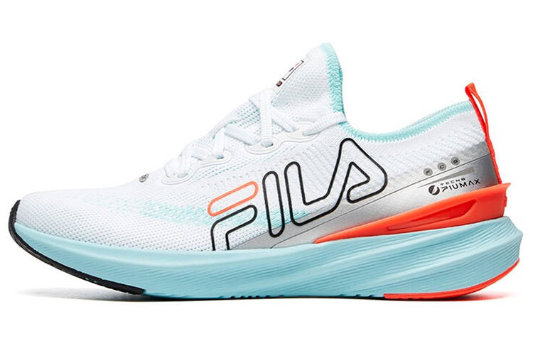 FILA Athletics Fabric Low top Casual Running Shoes Women's White Blue