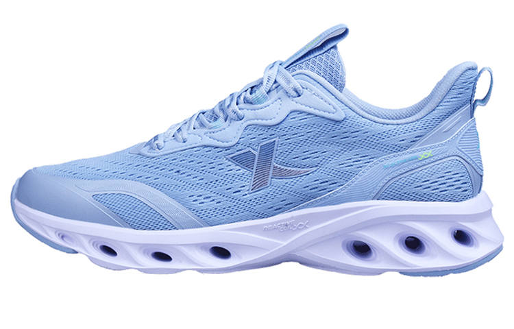 XTEP Minimalist Style Fabric Cushioning Breathable Lightweight Low top Running Shoes Men's Blue