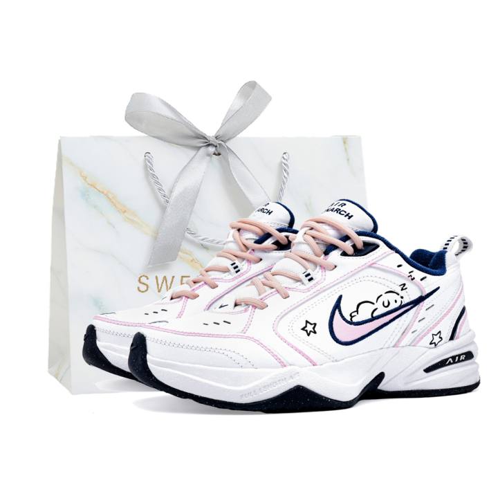 Nike Nike Air Monarch 4 Chunky Sneakers Unisex Low Top White/Pink