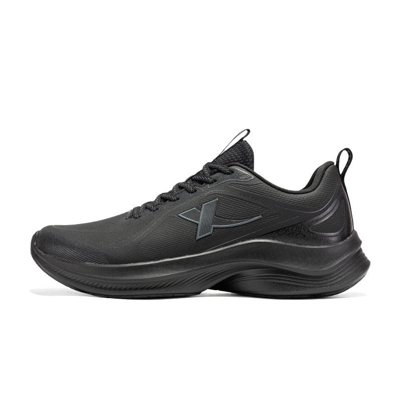 XTEP Cushioning, Wear Resistant Low top Casual Running Shoes Men's Coal Black