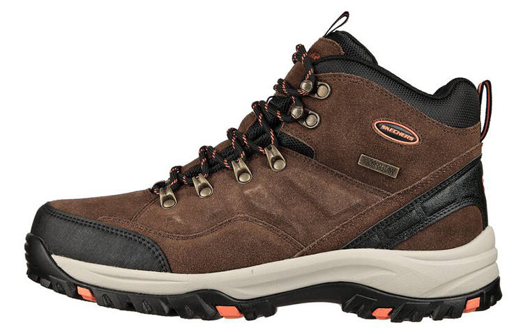 Skechers Relaxed Fit Outdoor Shoes Men's High Top Dark Brown/Black