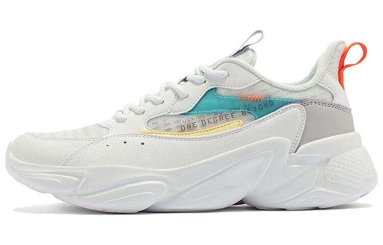 361° Slip Resistant Abrasion Resistant Slip Resistant Abrasion Resistant Low top Chunky Sneakers Women's White Green