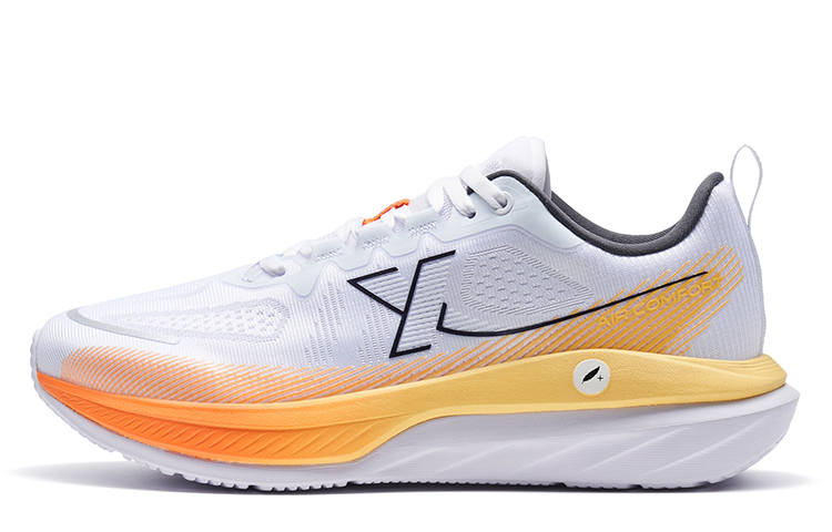 XTEP Cloud DC Fabric Low top Casual Running Shoes Men's White Orange