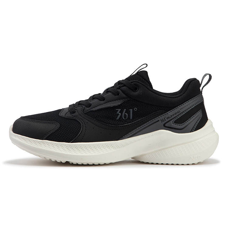 361° Slip Resistant Abrasion Resistant Low top Running Shoes Women's Black Gray