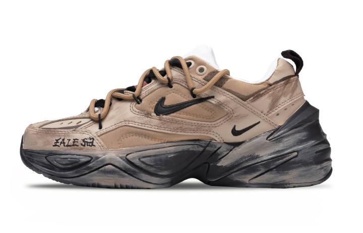 Nike Nike M2K Tekno Top Grain Cow Leather Low top Chunky Sneakers Women's Brown