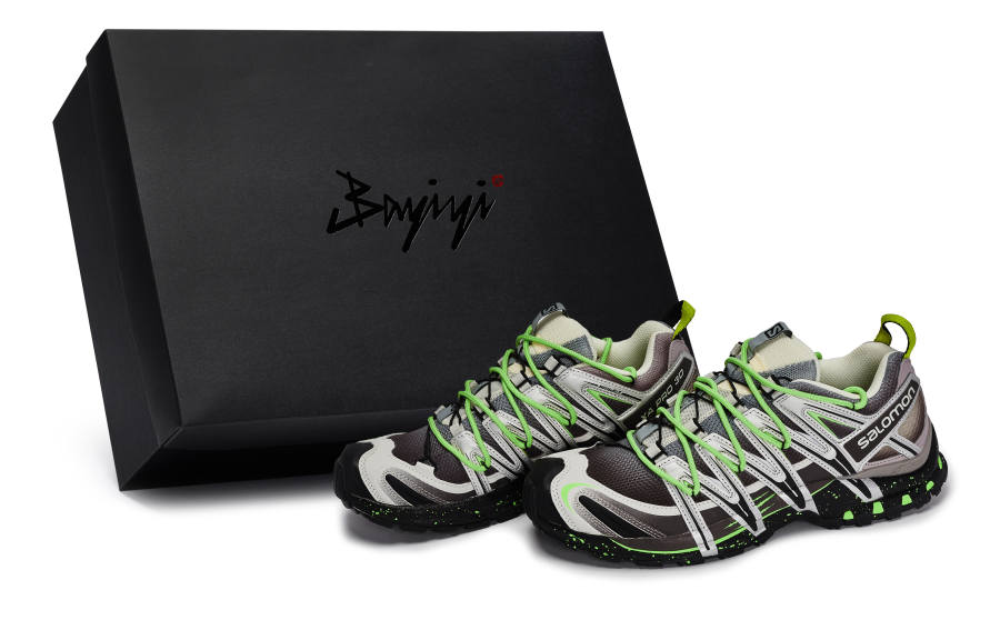 SALOMON XA PRO 3D Abrasion Resistant Abrasion Resistant Low top Running Shoes Unisex Black Gray Silver Green