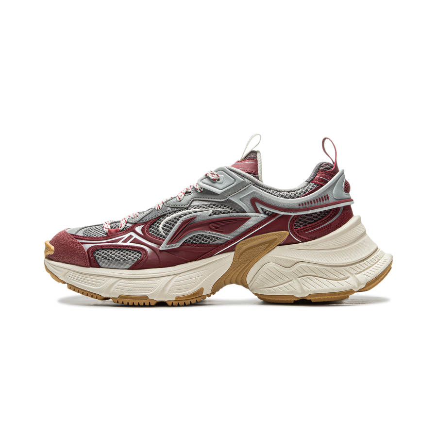 Li-Ning Li Ning Xingji Chunky Sneakers Men's Low Top Red Gray