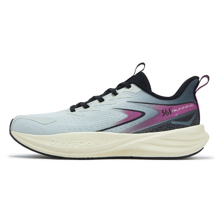 361° Surge Float 1.0 Slip Resistant, Abrasion Resistant, Breathable Low top Running Shoes Men's Gray Black Purple
