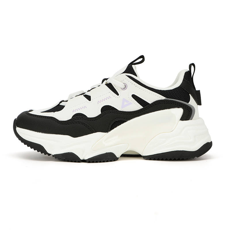PEAK PEAK Chunky Sneakers Women's Low Top Black/Beige