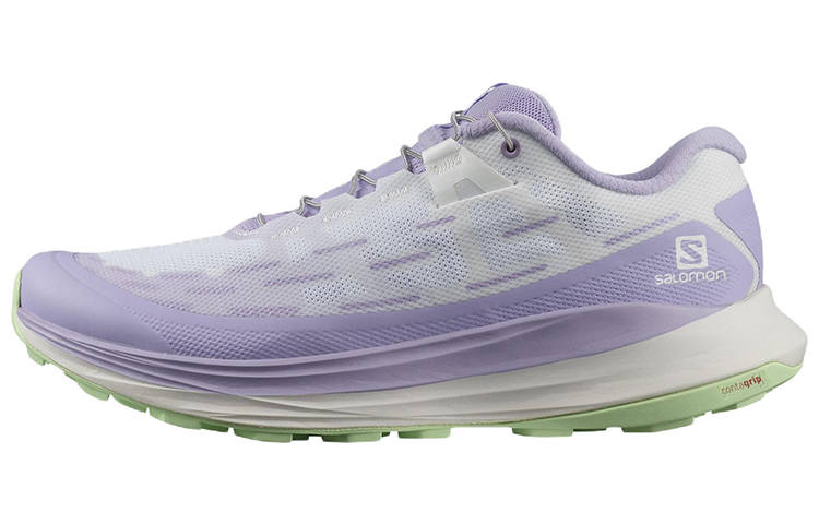 SALOMON Ultra Glide 2 Outdoor Fabric Cushioning Abrasion Resistant Low top Running Shoes Women's Light Purple