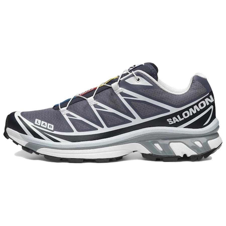 SALOMON XT 6 Breathable Running Shoes Unisex Black Gray Blue