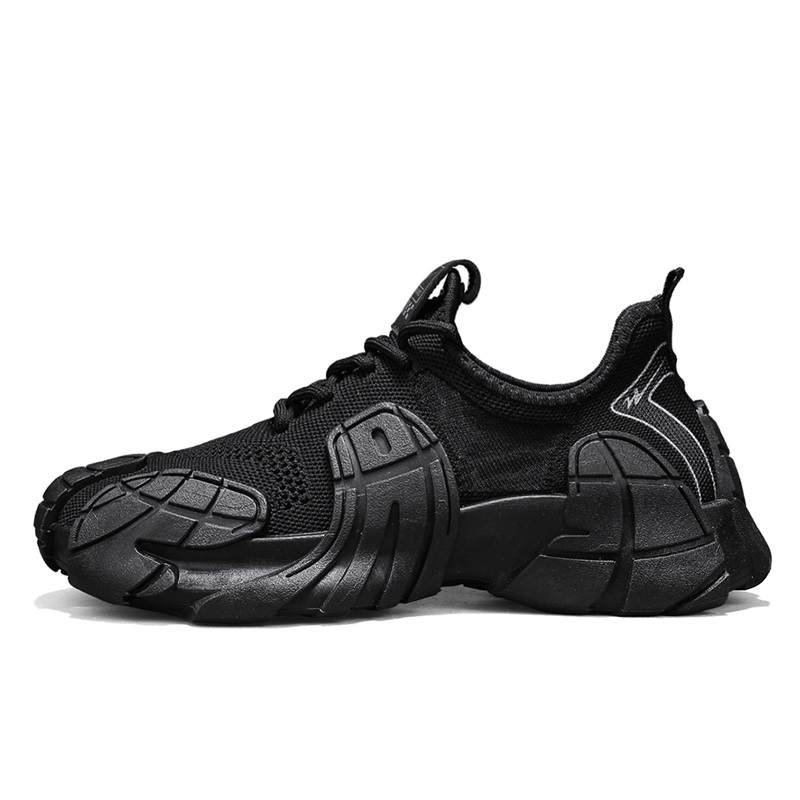 Binary Binary Abrasion Resistant Slip Resistant Abrasion Resistant Slip Resistant Low top Chunky Sneakers Men's Black