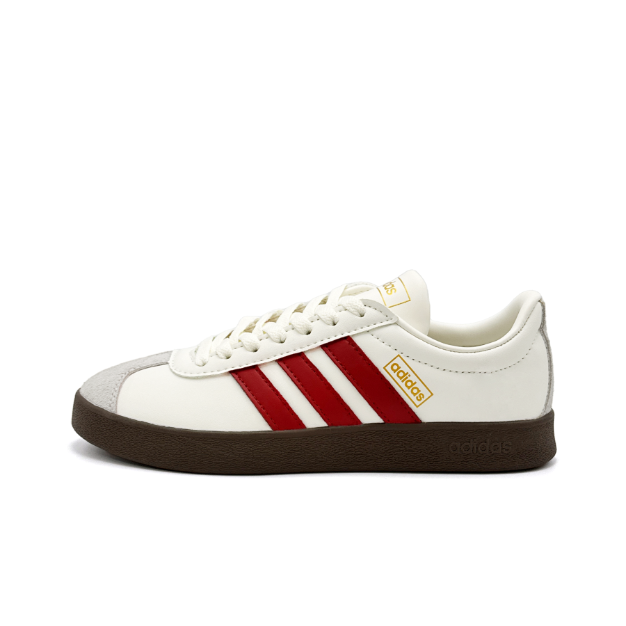 Adidas Adidas VL COURT 2.0 Classic Flame Cream Abrasion Resistant Low top German Army Trainers Unisex White